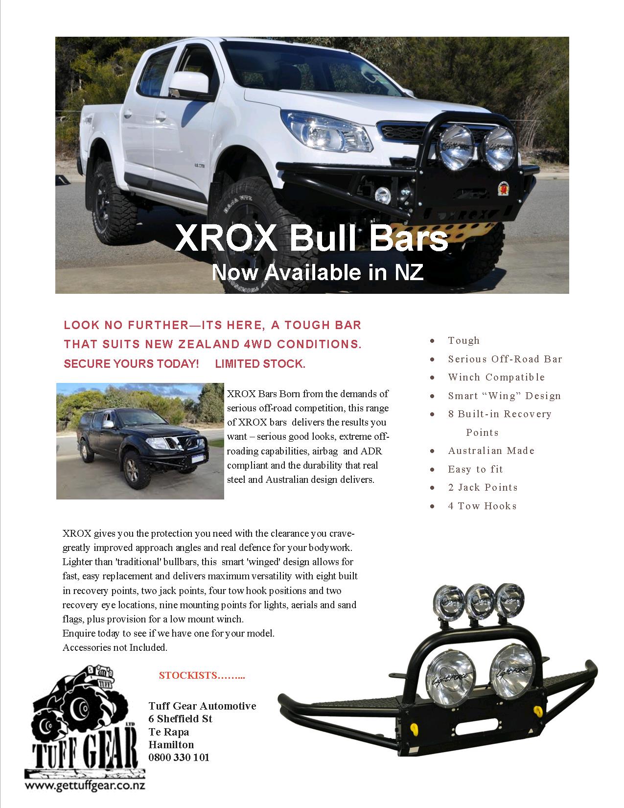 XROX Bars Flyer No Trundles